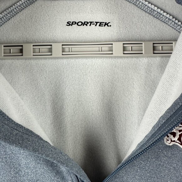 SPORT-TEK QUARTER-ZIP PULLOVER GRAY EMROIDERED SPEER PRIDE ACADEMY LOGO SIZE "S" - Picture 9 of 12